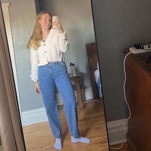 Abercrombie & Fitch Blue Straight Leg Jeans